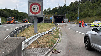 Unfall Lastwagen Scherz