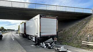 Lastwagen Panne Kollision