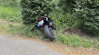 Motorradunfall Glash&uuml;tten