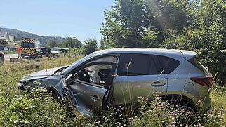 Klingnau Unfall &Uuml;berschlag Stein