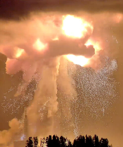Florida Rakete Test Explosion