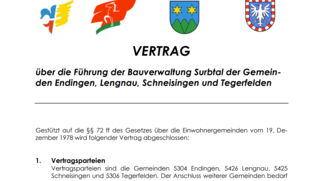 Endingen Vertrag Bauverwaltung