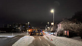 Seon/Hallwil Unfall Schnee