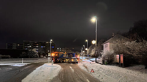 Seon/Hallwil Unfall Schnee