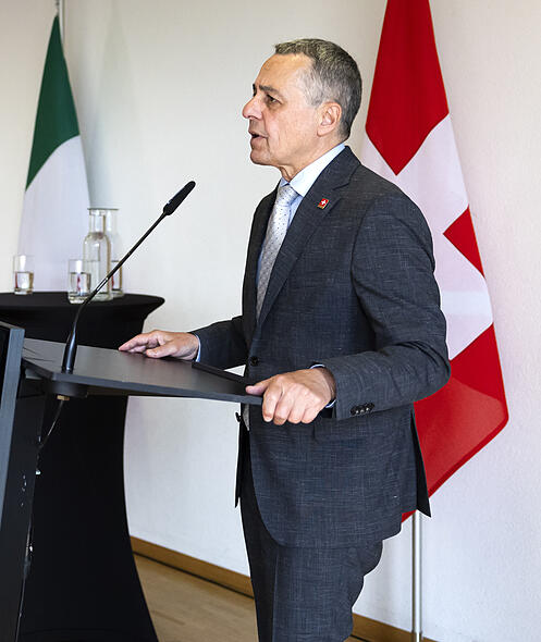 Schweiz Italien Gipfel Genf