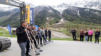 Blatten Spatenstich neue Kantonsstrasse