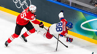 EISHOCKEY, MAENNER, CHE CZE, SCHWEIZ TSCHECHIEN, OLYMPIA, OLY, OLYMPISCHE WINTERSPIELE, OLYMPISCHE SPIELE, MILANO CORTINA 2026,