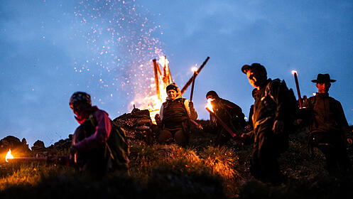 Graub&uuml;nden 1. August H&ouml;henfeuer