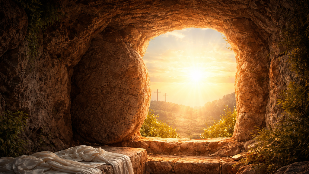 Osterartikel das leere Grab