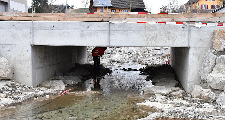 Der H&uuml;nikerbach ist frei