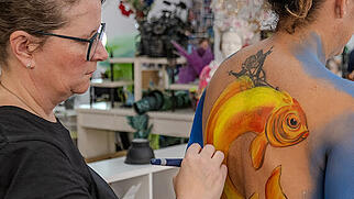 Bodypainting Christine H&uuml;ttner